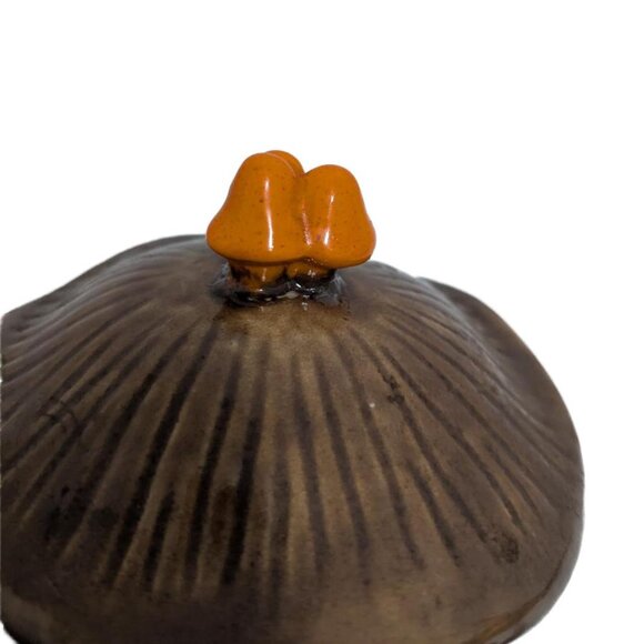 Vintage 1978 Mushroom Kitchen Canister/Small Cookie Jar by Arnel's Ceramics - Picture 7 of 8